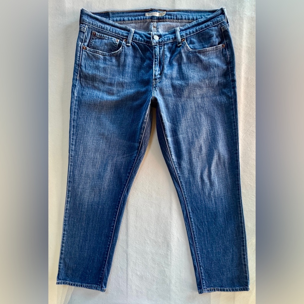Levi's Boyfriend Jeans Mid-Rise Tapered Leg (W31 L27) - Picture 3 of 16